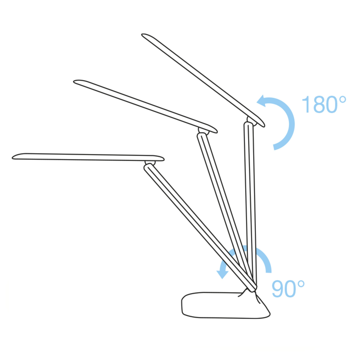 Magnetoplan 4424900 Lumos LED-Schreibtischleuchte ''Tropo'' mit Standfuß, weiß