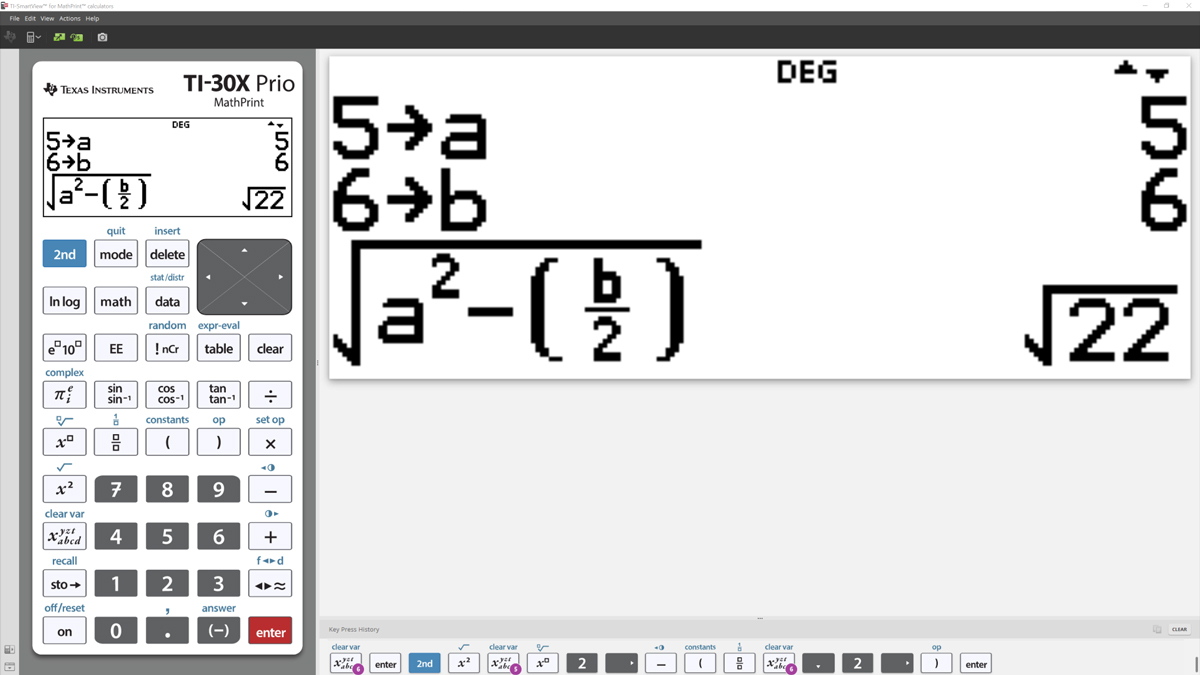 TI-30 X Prio MathPrint Schulrechner IQB-Standard Texas Instruments, natürliche Ein- und Ausgabe, Solar/Batterie