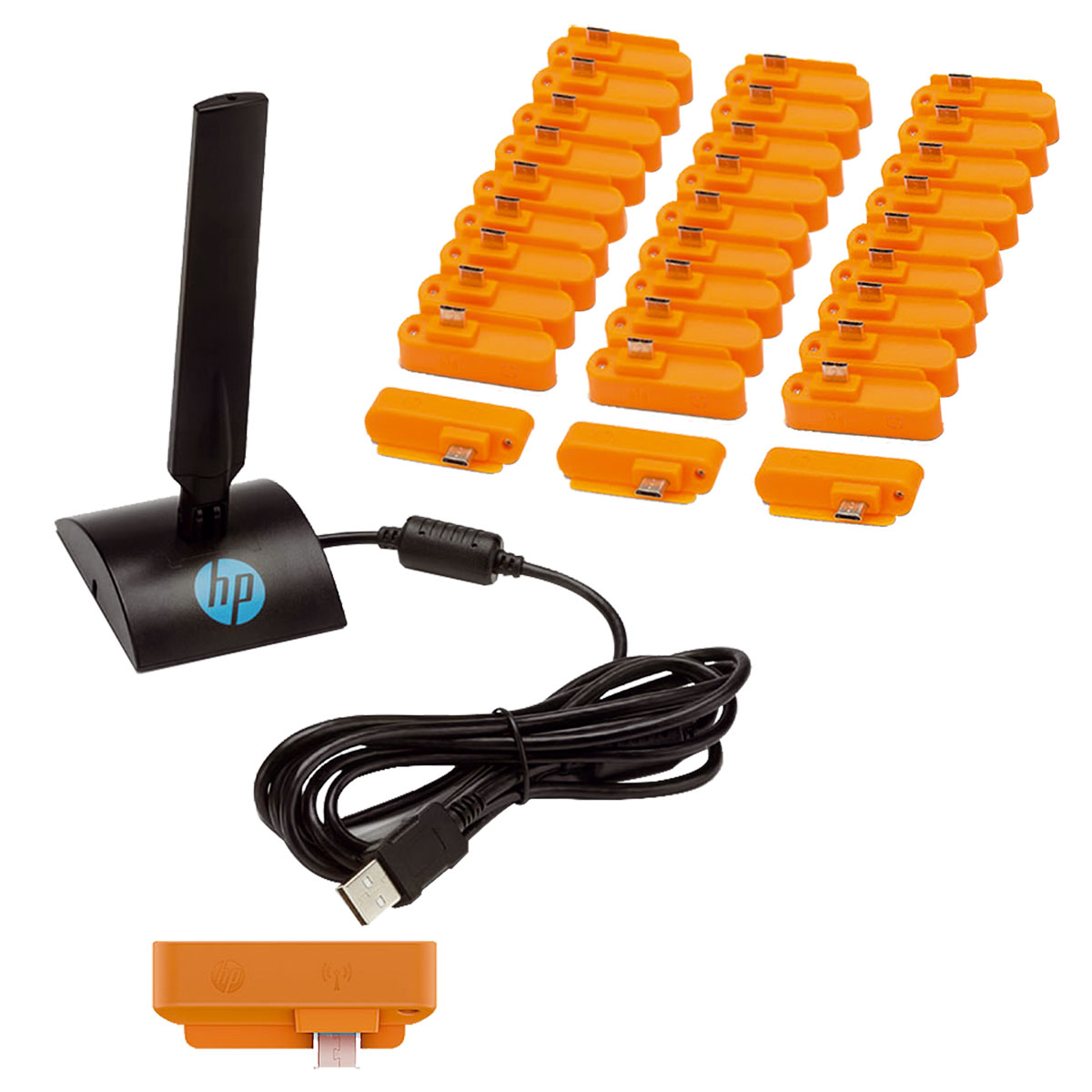 HP-Prime Wireless Kit / Wireless-Antenne + 30x Wireless-Module + Software  / Kit zum Aufbau eines drahtlosen Netzwerkes zw. Lehrer-PC + 30x HP-Prime