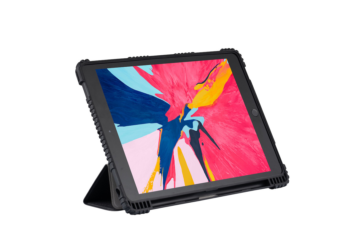 SHOCKGUARD View PEN iPad 10.2 Case in schwarz/transparent