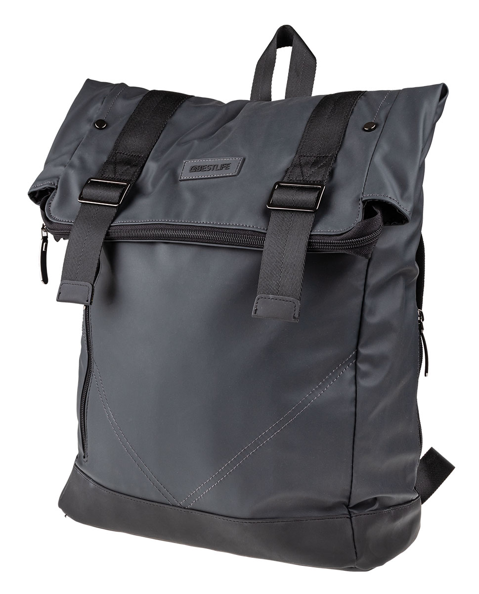 BestLife Business La Minor RUCKSACK grau, für Laptop bis 15,6'', wasserabweisend 21l,