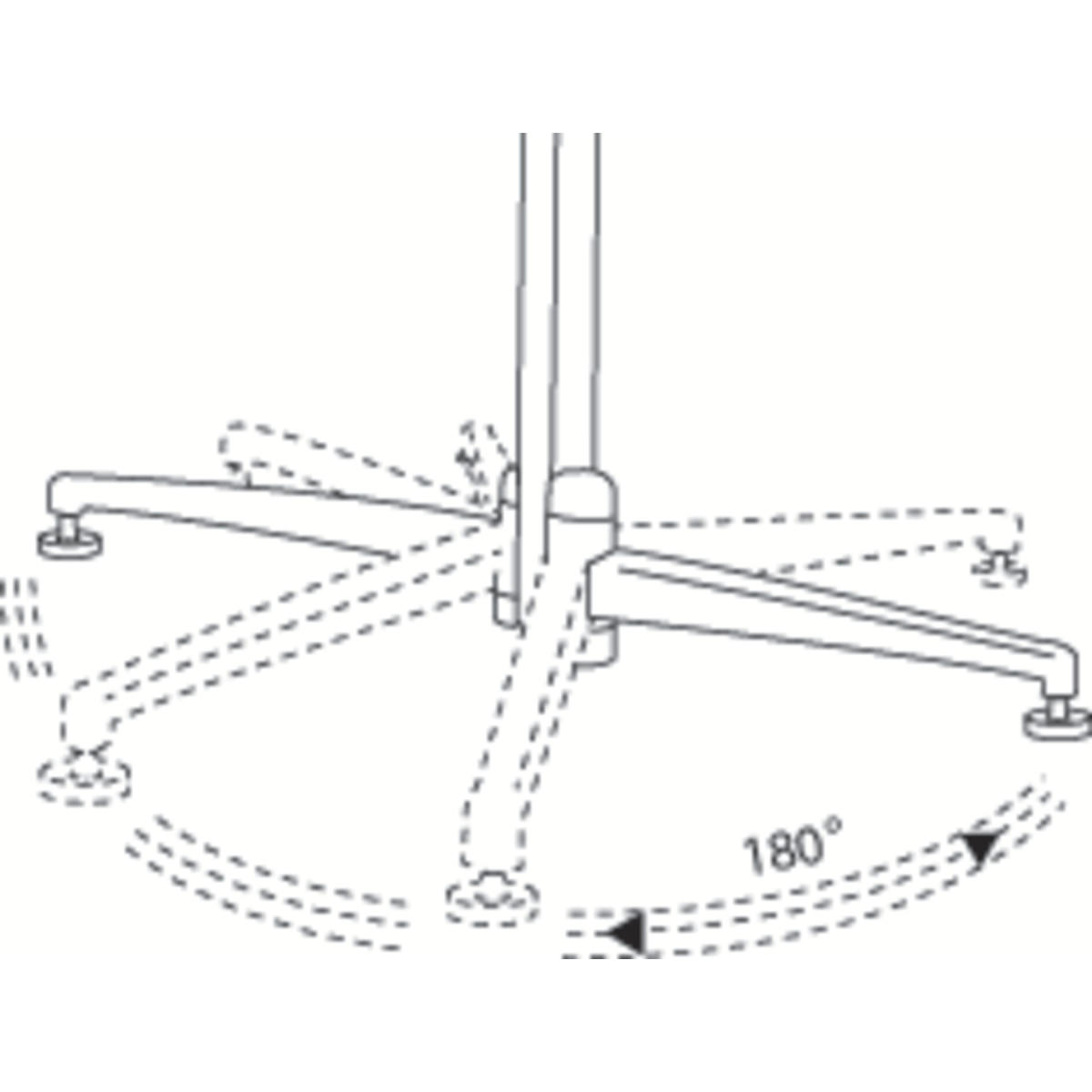 Magnetoplan 1151100 Design-Moderatorentafel ''evolution plus'' einteilig, Karton weiß