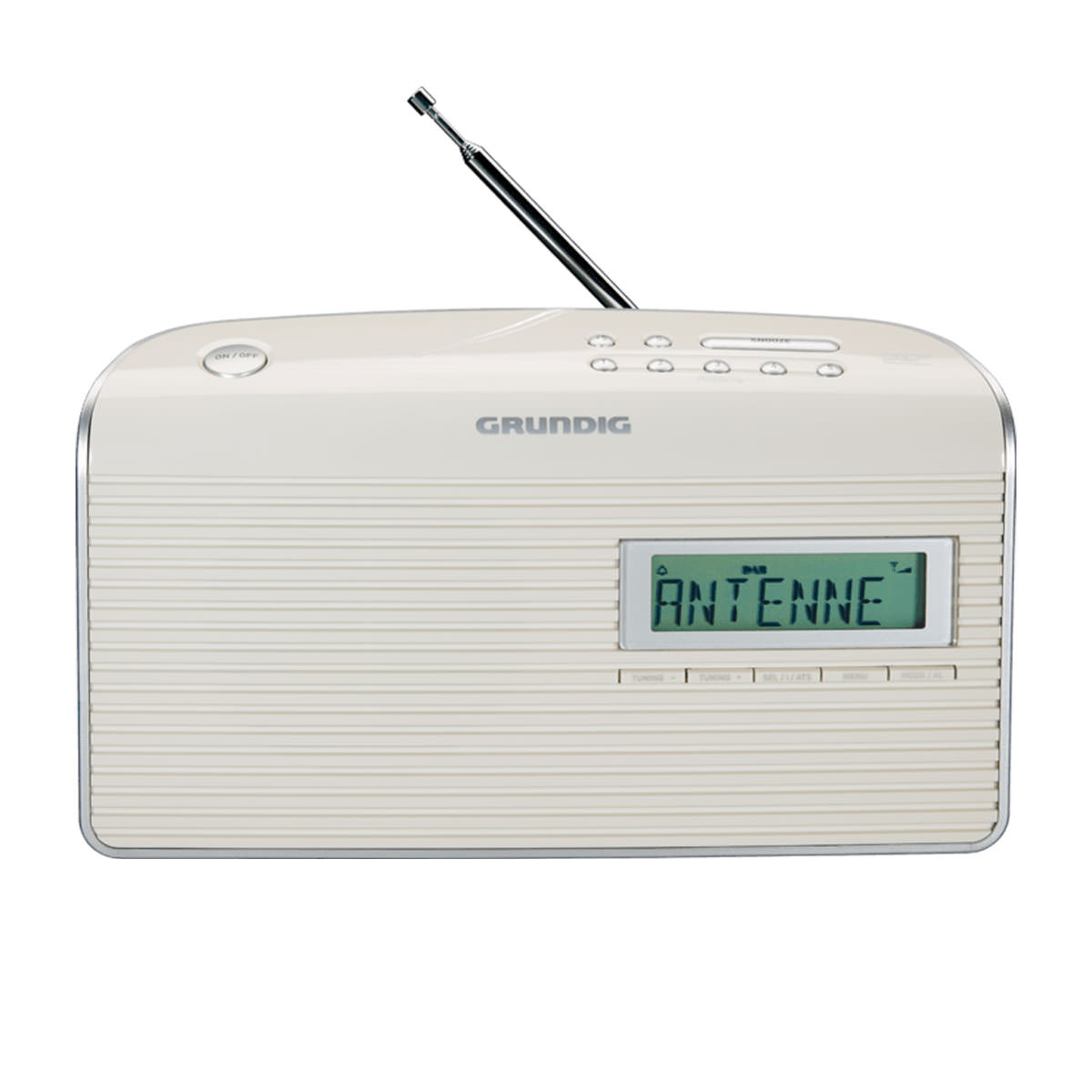 Grundig Music WS 7000 DAB+ Portables Radio | Kopfhörerbuchse | Equalizer White/Silver UKW-RDS/DAB/DAB+  Weckfunktion