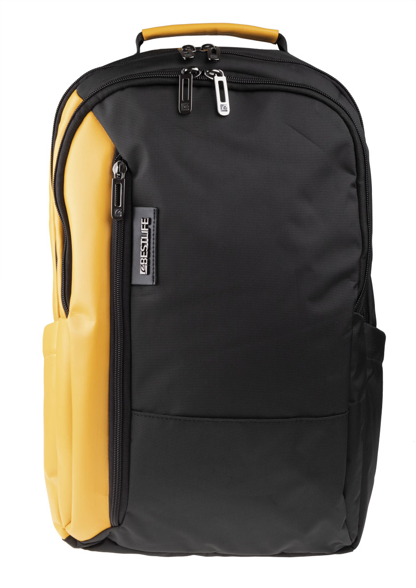 BestLife Business Titan RUCKSACK schwarz/gelb Laptop Rucksack für 15,6''