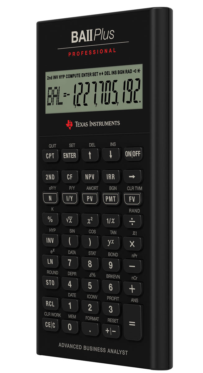 TI-BA II Plus Professional Finanzrechner Texas Instruments 