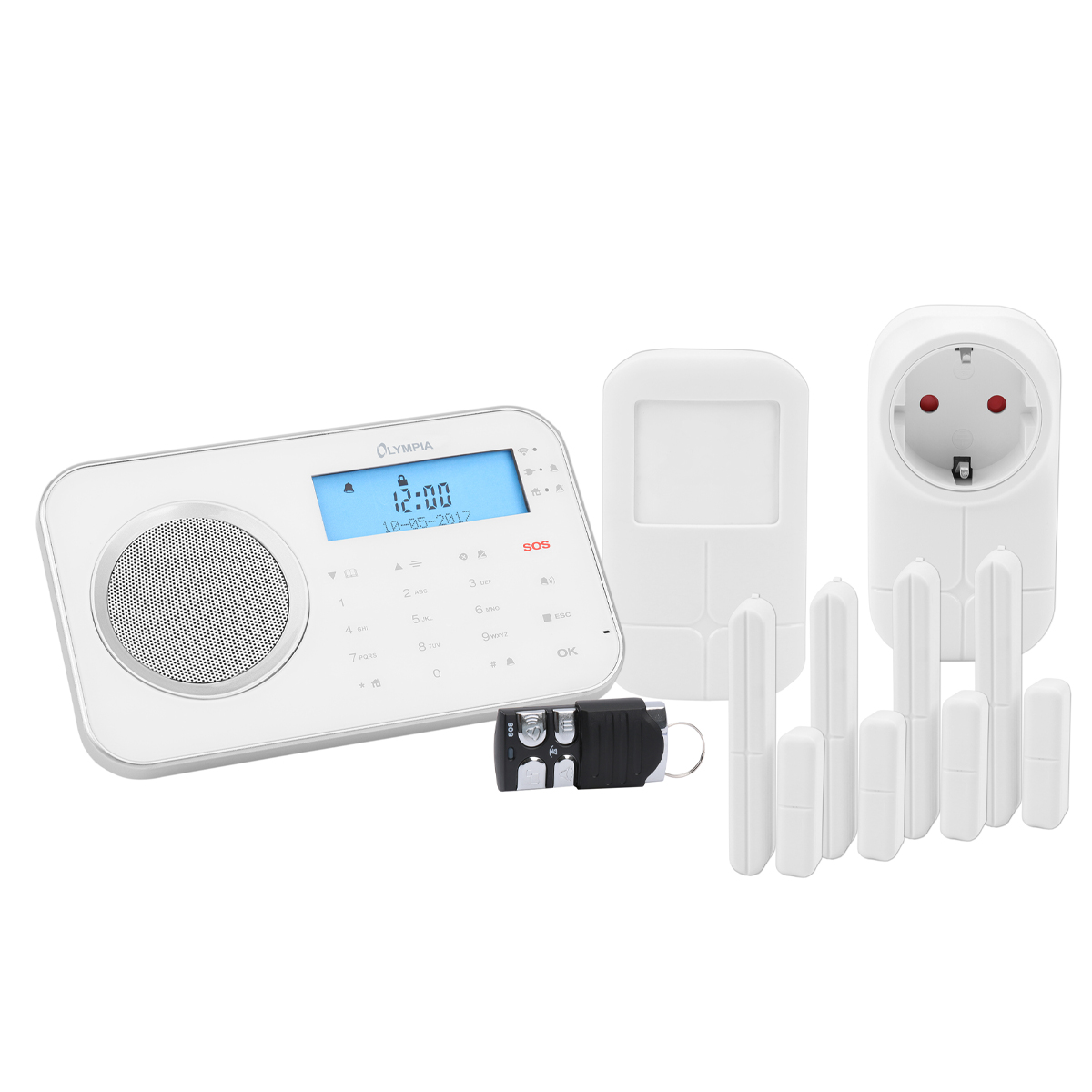 Olympia Prohome 8762 I weiß I Funk-Alarmsystem mit WLAN/GSM + Smart Home Funktionen 