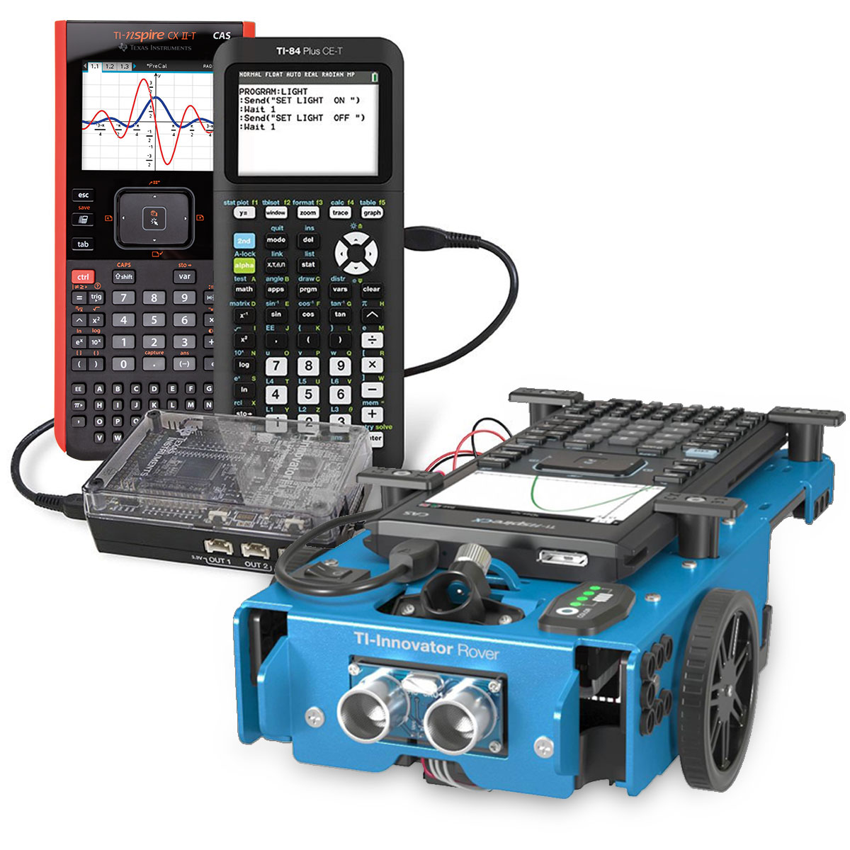 TI-Innovator Rover Texas Instruments programmierbares Roborfahrzeug mit TI-Innovator Hub/ Launch Pad Board