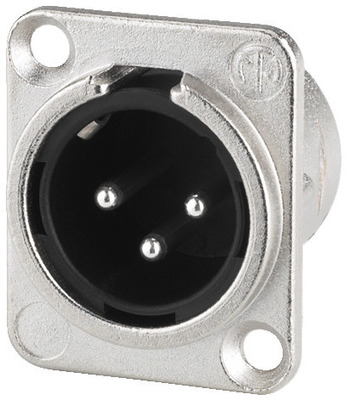 MONACOR NC-3MDL1 NEUTRIK-XLR-Einbaustecker, 3-polig