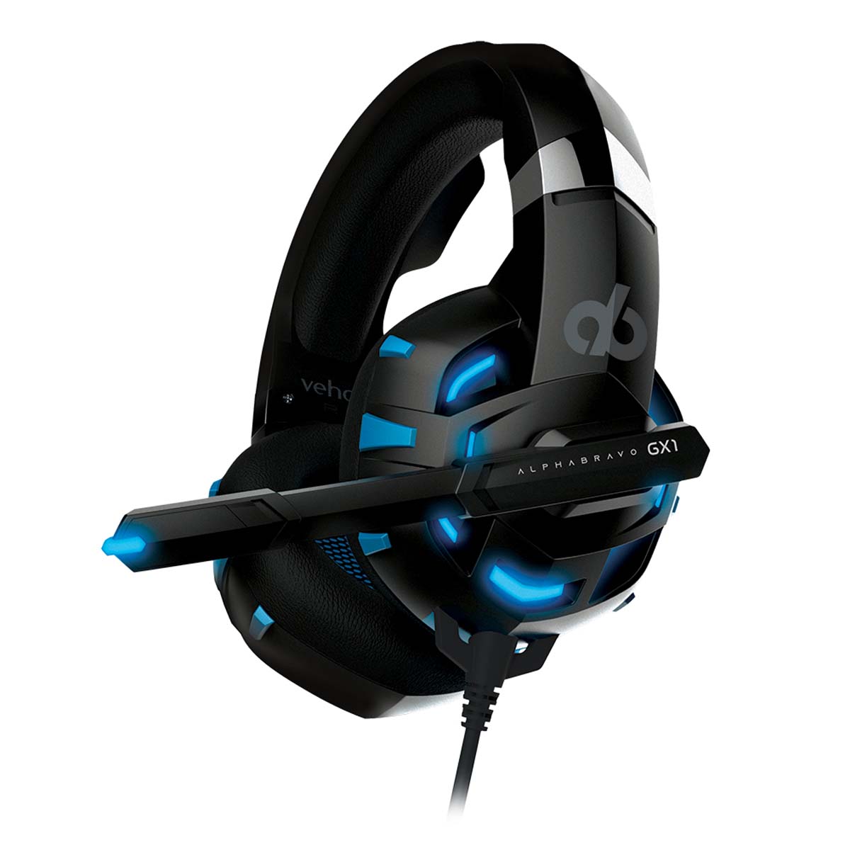 Veho VAB-001-GX1 Alpha Bravo Gaming Headset, schwarz, kabelgebunden