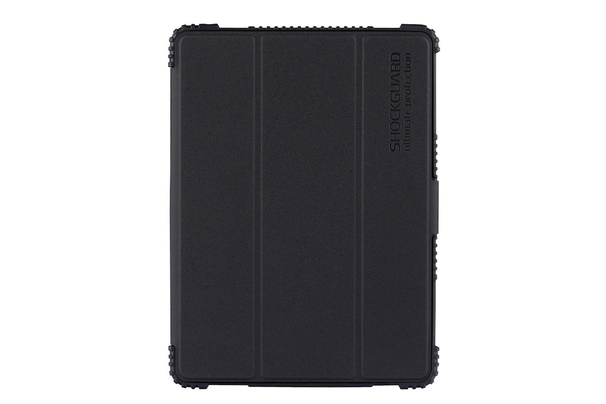 SHOCKGUARD View PEN iPad 10.2 Case in schwarz/transparent