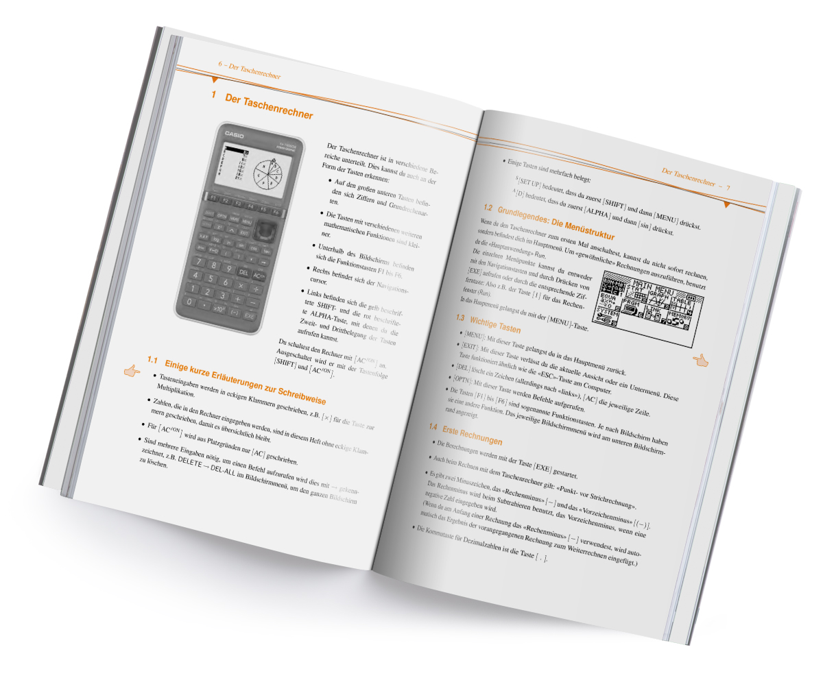 Im Fokus: Casio FX-82 DE X und FX-85 DE X Arbeitsbuch mit Beispielen & Erklärungen