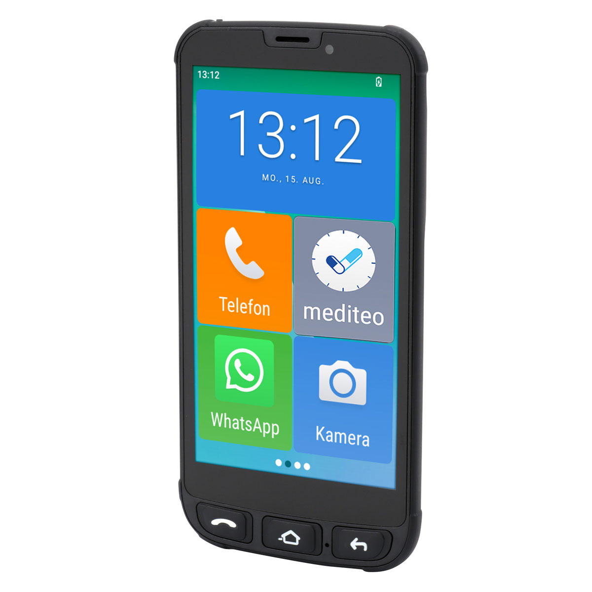 Olympia NEO mini Smartphone 4G/LTE schwarz I große Bedienfelder I Android 13 go edition I Dual SIM 