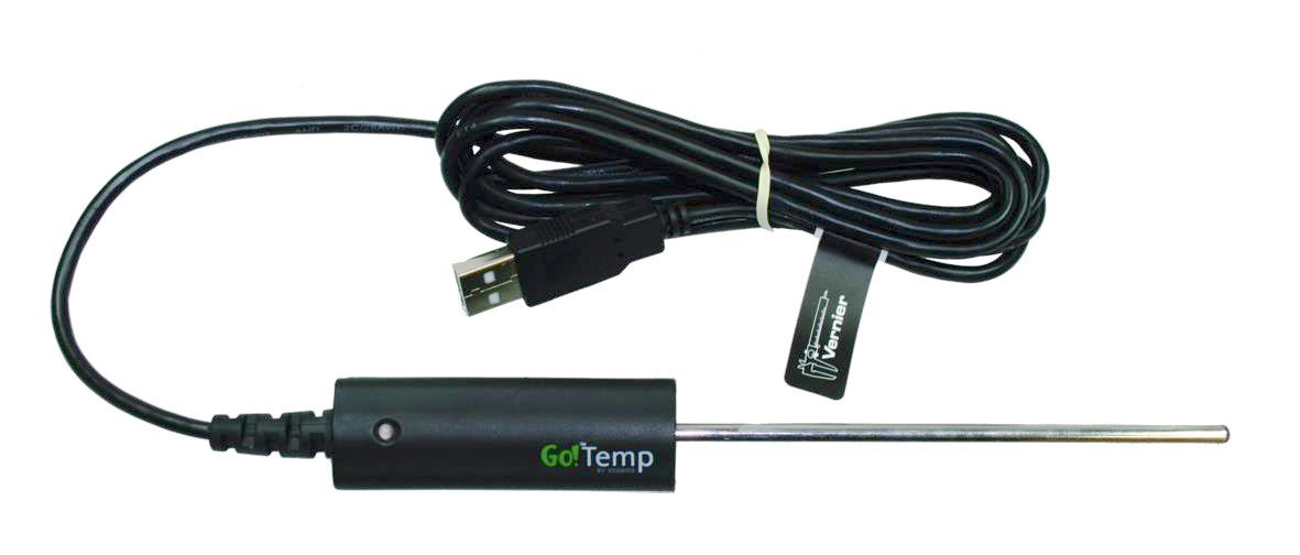 Go!Temp von Vernier Temp.Sensor m. USB-Ans. für PC inkl. Logger Lite/Messb.:-20-110°C/Auflsg.:0,07K