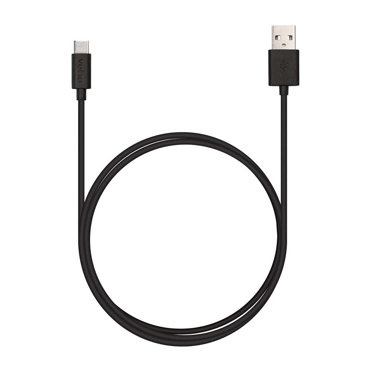 Veho VCL-003-C-1M Ladekabel USB zu USB Type C, 1m, schwarz