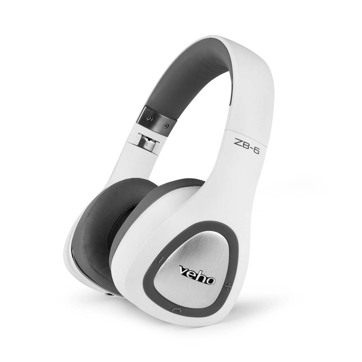 Veho VEP-016-ZB6 On-Ear Bluetooth Kopfhörer mit Mikrofon, weiß 