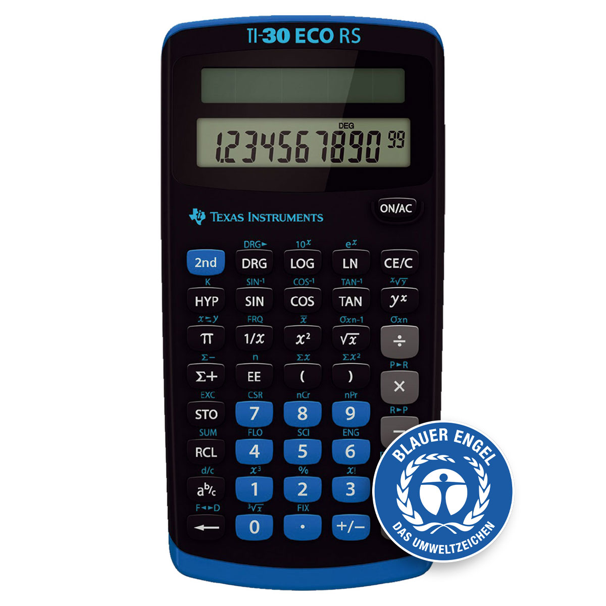 TI-30 ECO RS Schulrechner Texas Instruments, 1-zeiliges Display, Solar 