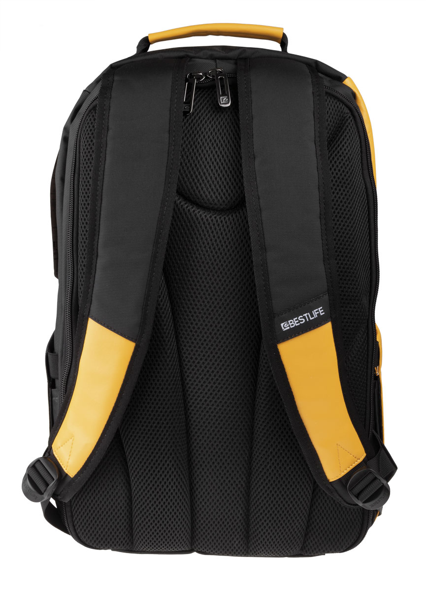 BestLife Business Titan RUCKSACK schwarz/gelb Laptop Rucksack für 15,6''