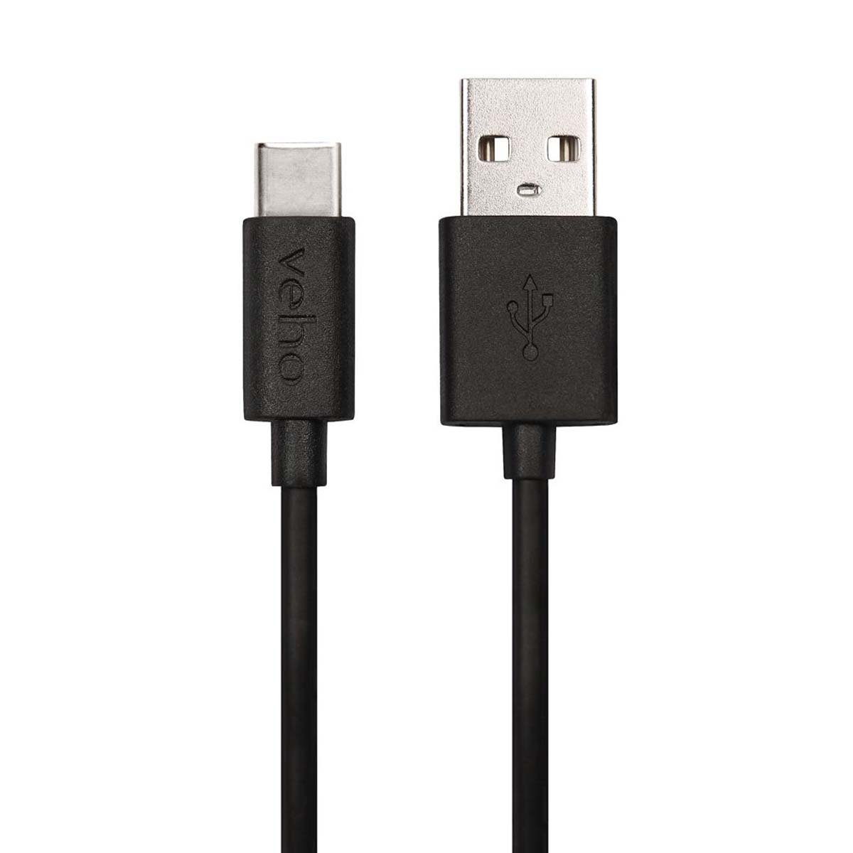 Veho VCL-003-C-1M Ladekabel USB zu USB Type C, 1m, schwarz