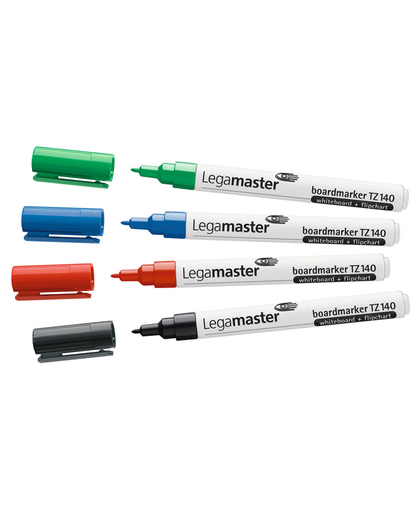 Legamaster 7-114094 Boardmarker TZ 140, 4er-Set sortiert 