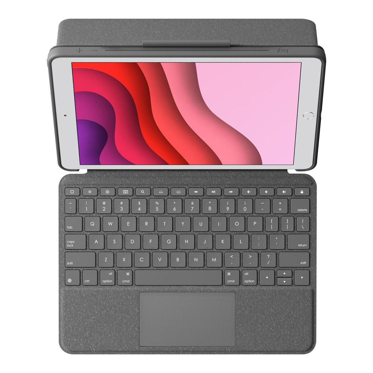 Logitech Combo Touch Foliehülle und Tastatur für Apple iPad 10.2 Zoll (7. / 8. / 9. Generation)