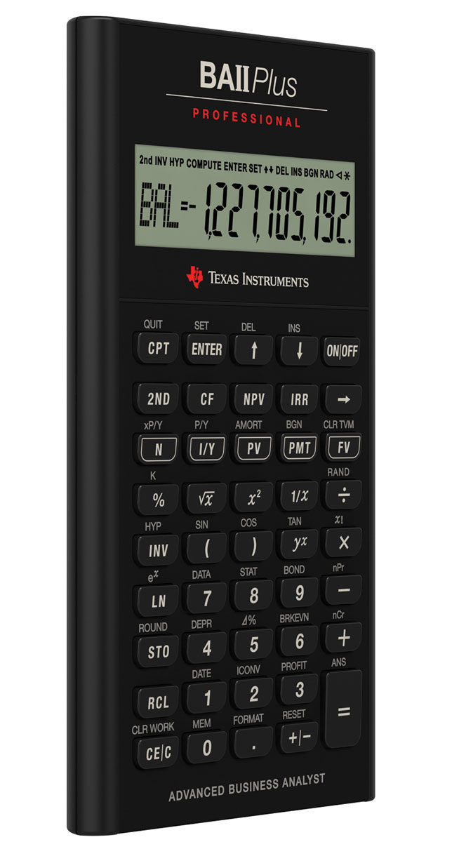 TI-BA II Plus Professional Finanzrechner Texas Instruments 