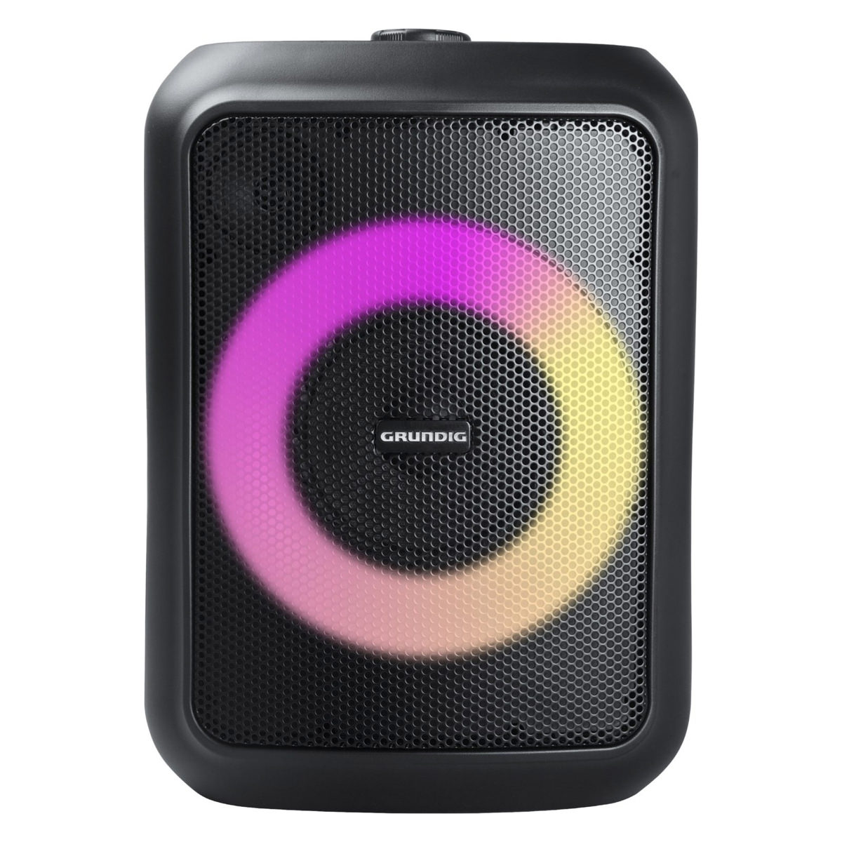 Grundig PartyHit Speaker 90 Watt, Bluetooth V5.0, MP3/USB-Player Akku für 12h, spritzwassergeschützt, RGB-Effekte