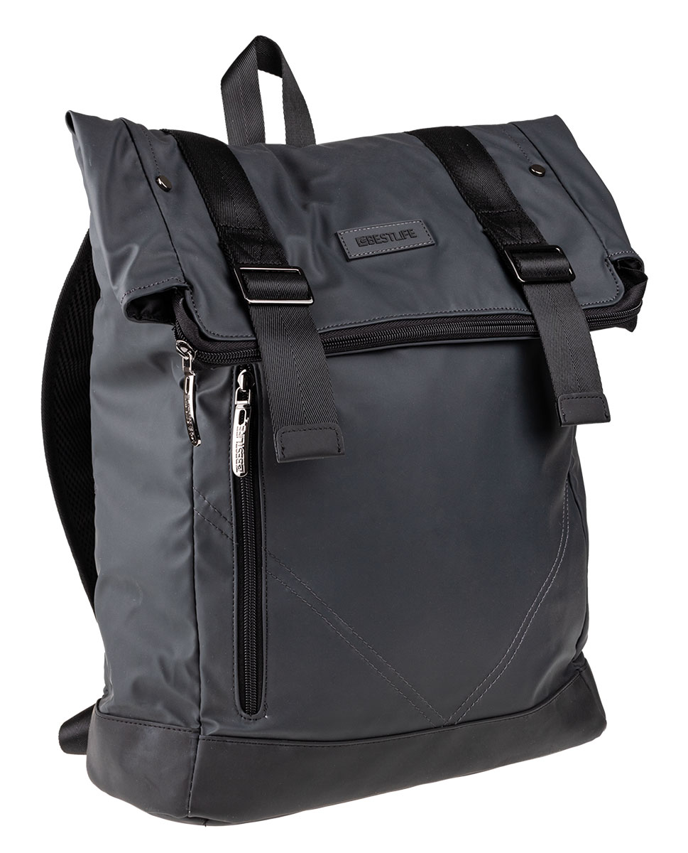 BestLife Business La Minor RUCKSACK grau, für Laptop bis 15,6'', wasserabweisend 21l,