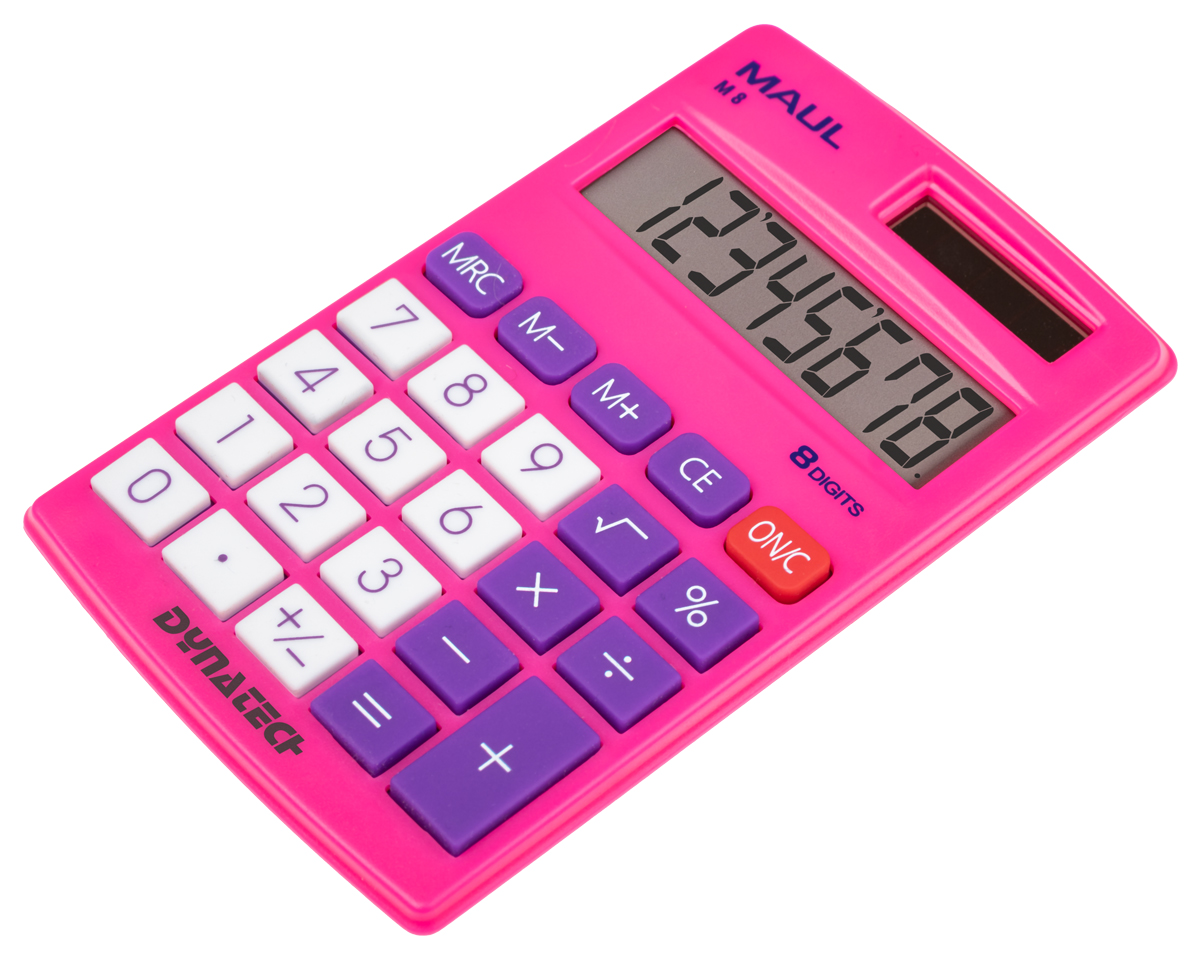 MAUL Taschenrechner M 8, pink 