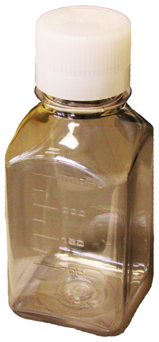 Zubehör für CO2-/O2-Sensor von Vernier 250 ml Flasche luftdicht transparent