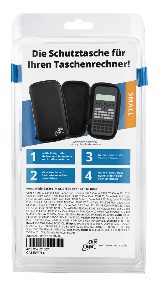 Schutztasche für Schulrechner, Größe SMALL im Blister, robust, schmutzabweisend, schwarz