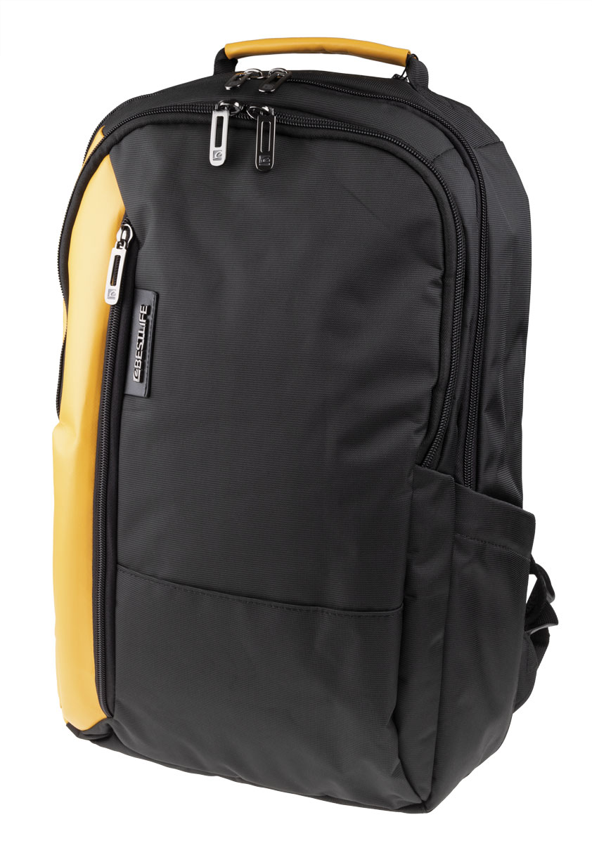 BestLife Business Titan RUCKSACK schwarz/gelb Laptop Rucksack für 15,6''