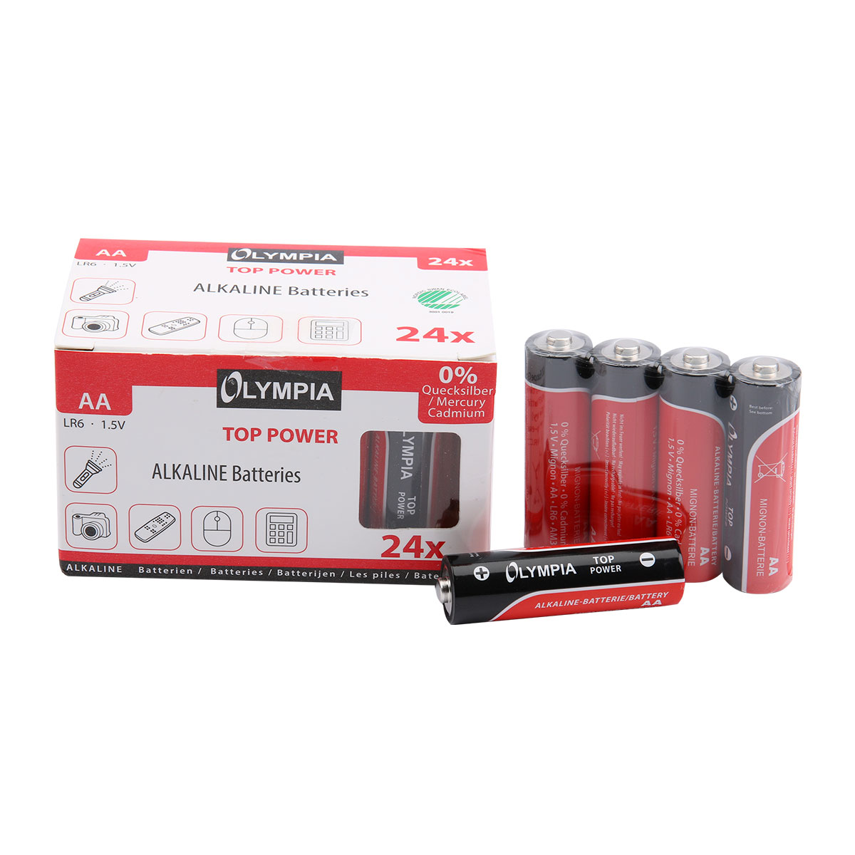 Olympia Alkaline Batterien AA 24er Pack 