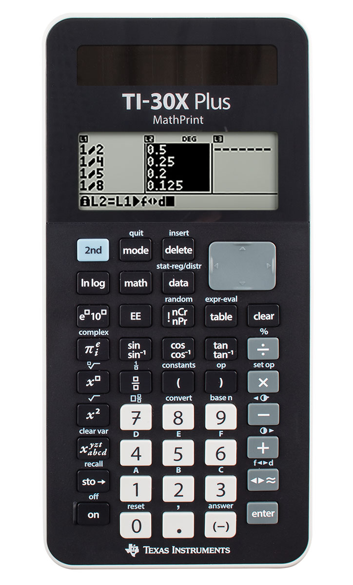 TI-30 X Plus MathPrint Schulrechner Texas Instruments, natürliche Ein- und Ausgabe, Solar/Batterie