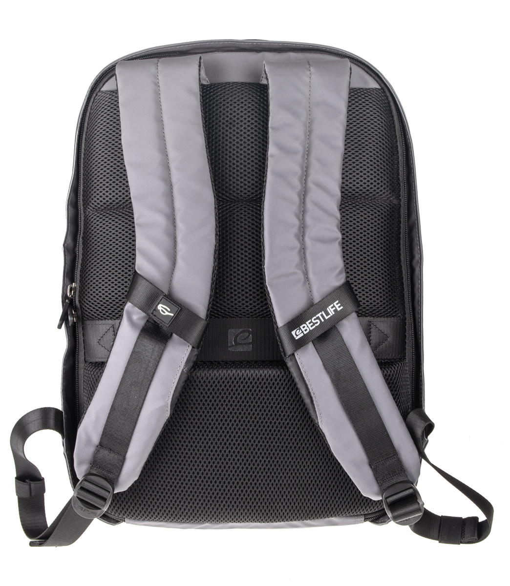 BestLife TravelSafe Neoton RUCKSACK grau Laptop Rucksack für 15,6'', Security Features, USB