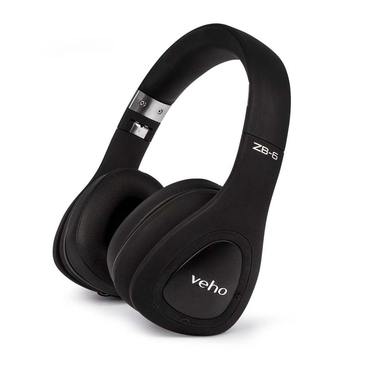 Veho VEP-014-ZB6 On-Ear Bluetooth Kopfhörer mit Mikrofon, schwarz 