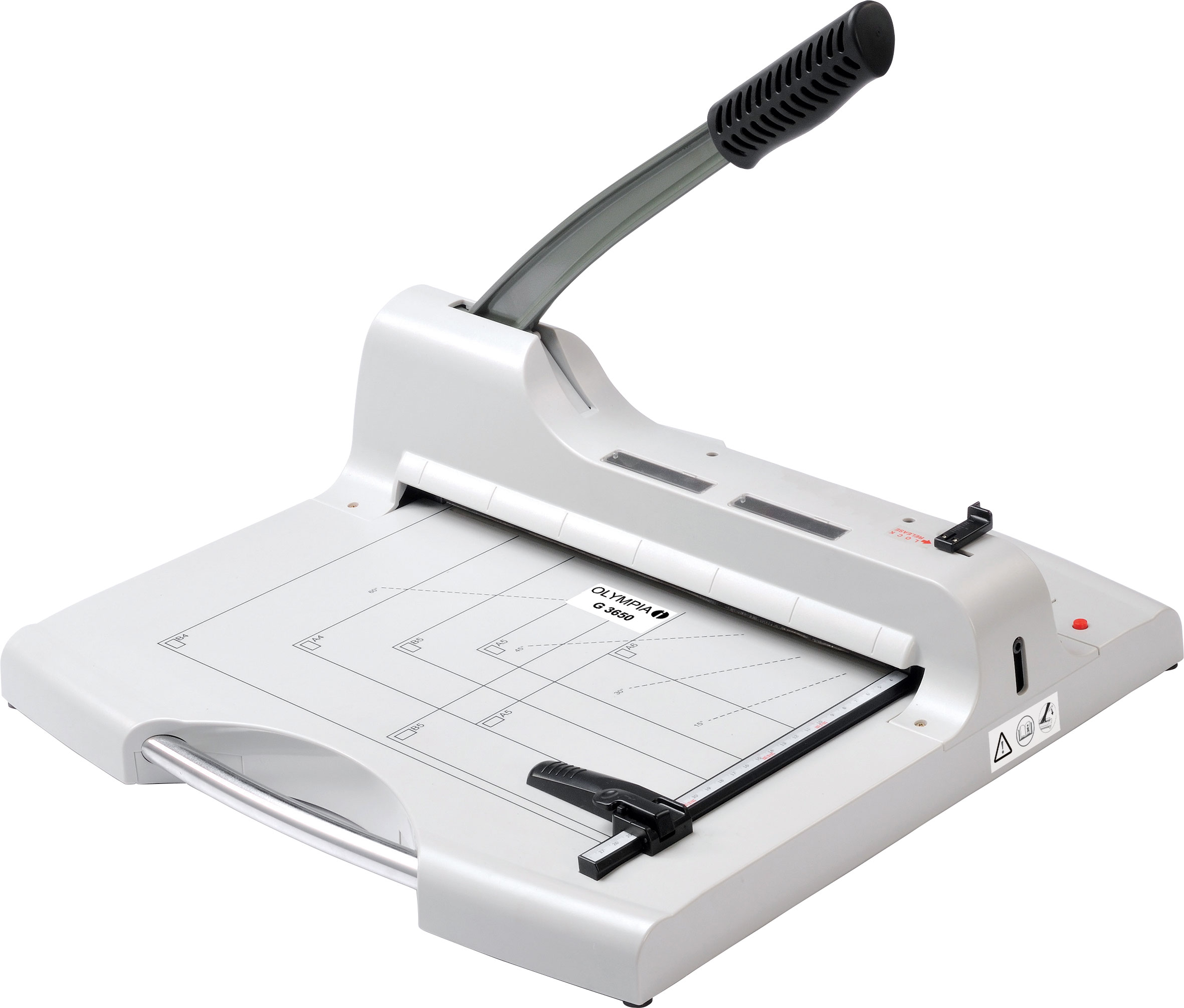 Olympia G 3650 Handhebel-Papierschneidemaschine I 360mm Breite (A4+) I max. 50 Blatt 