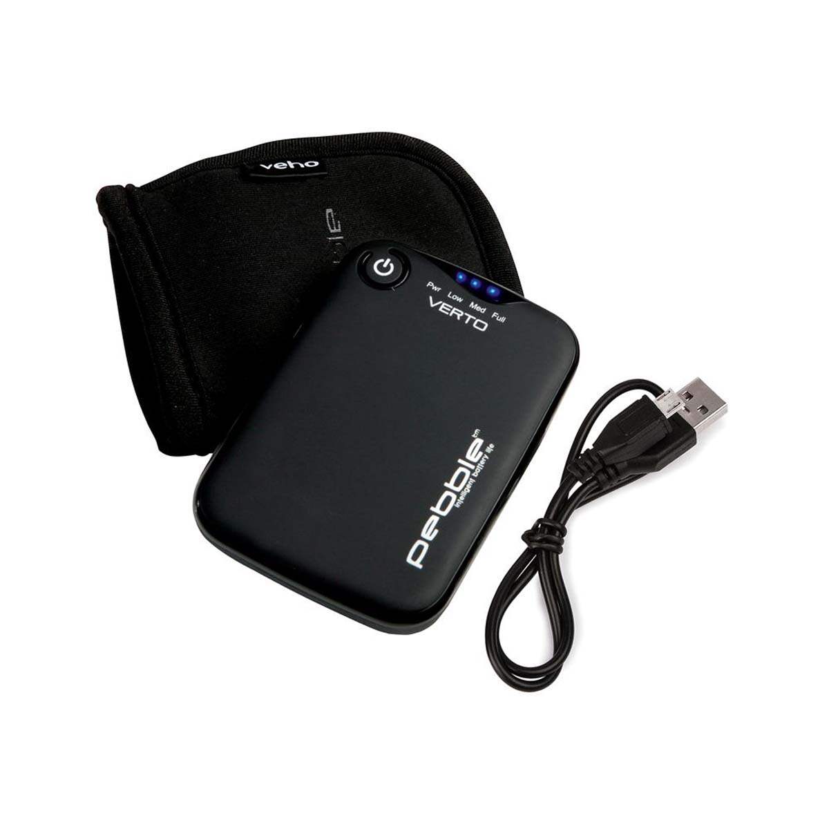 Veho VPP-201-CG Pebble Verto Powerbank in schwarz (3.700 mAh / USB)