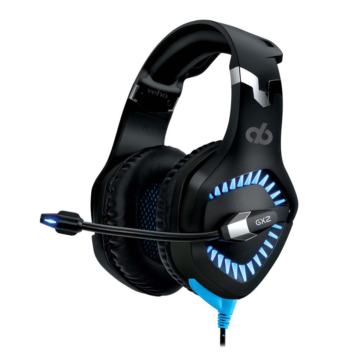 Veho VAB-002-GX2 Alpha Bravo Gaming Headset, schwarz, kabelgebunden