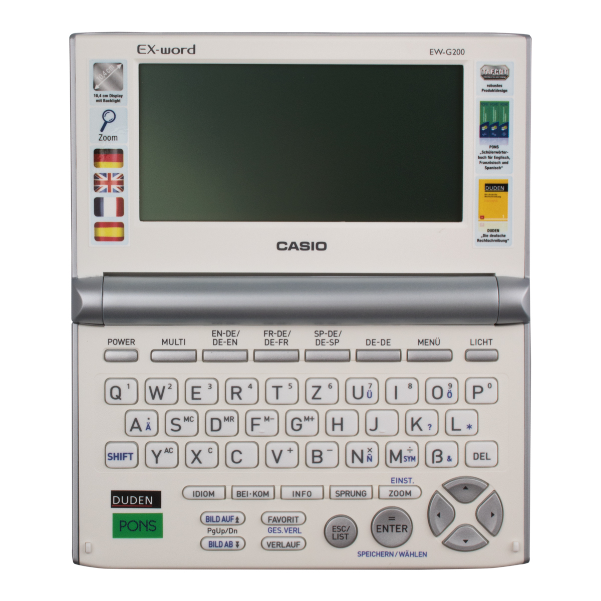 Casio EW-G 200 elektronisches Wörterbuch inkl. Schutztasche und Displayschutzfolie