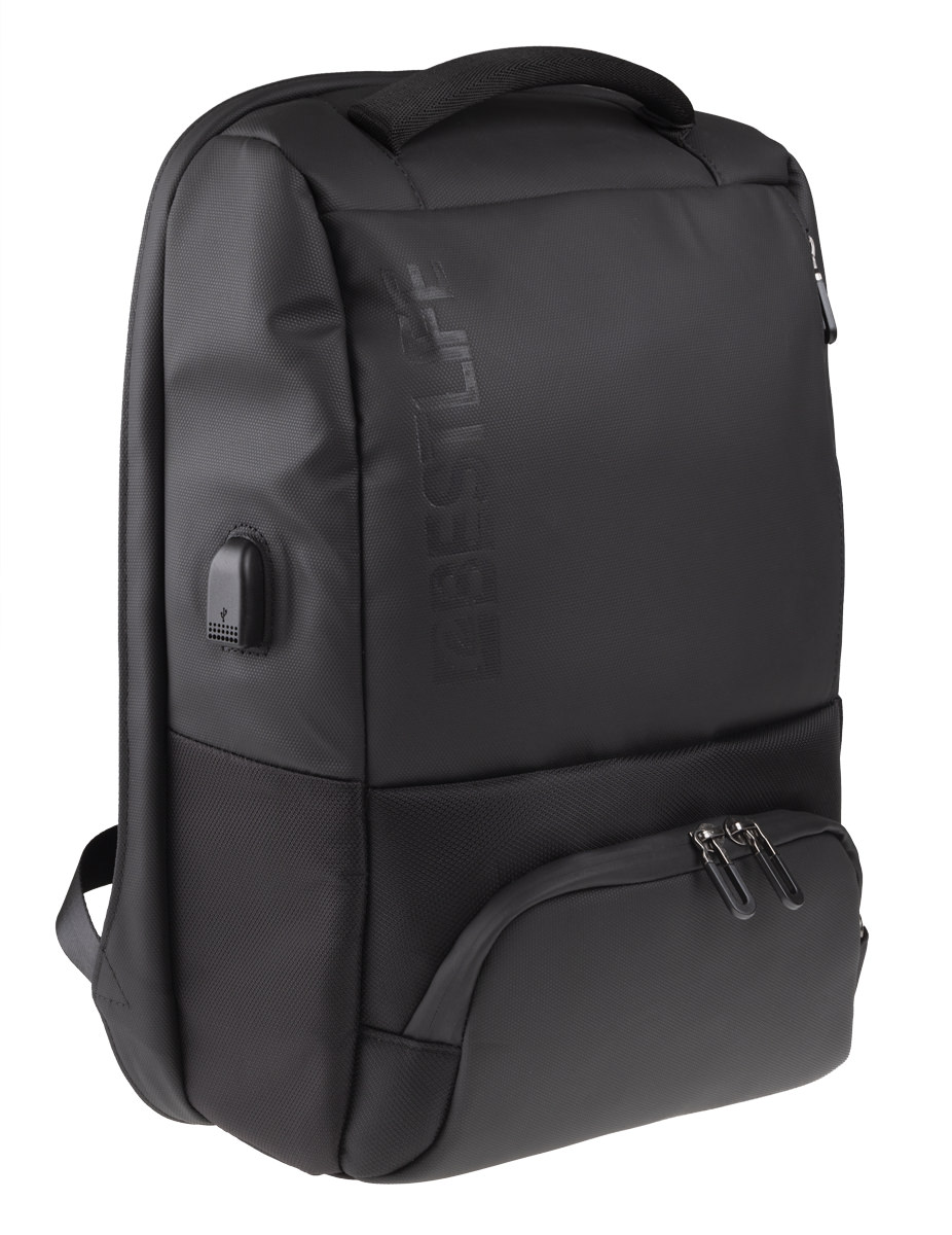 BestLife TravelSafe Neoton RUCKSACK schwarz Laptop Rucksack für 15,6'', Security Features, USB