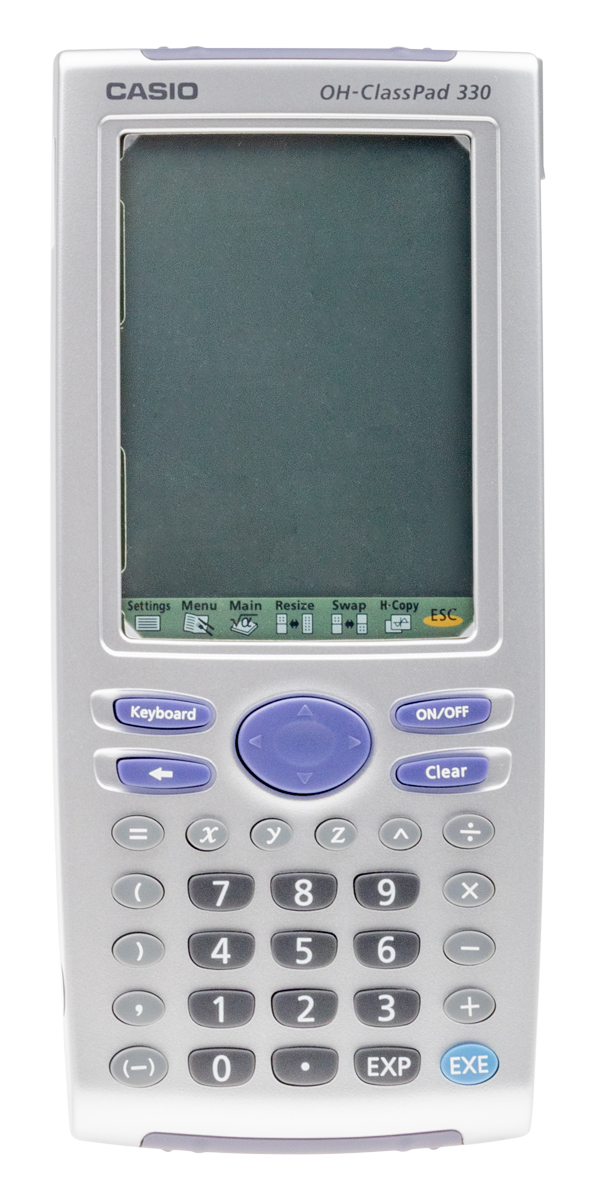 Casio ClassPad 330 Grafikrechner mit CAS Teacher inkl. USB-PC-Link-Kit, Stift & SB-62 Kabel