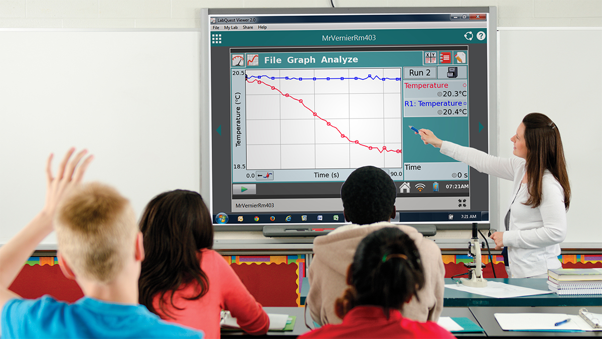 LabQuest Viewer von Vernier Software zur drahtlosen Steuerung des LabQuest2