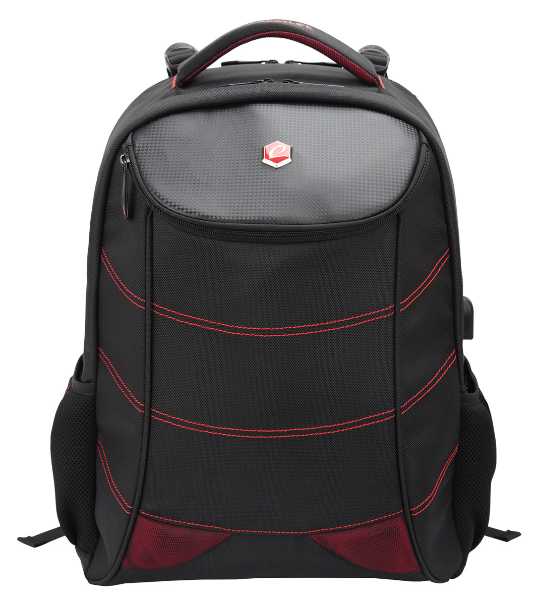 BestLife Snake Eye Gaming-Rucksack schwarz/rot für Geräte bis 17 Zoll