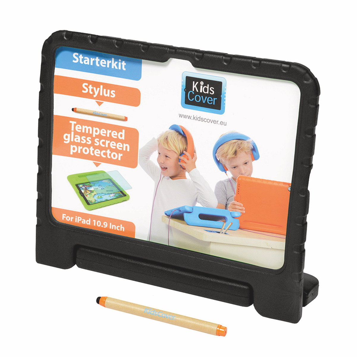 PARAPROJECT® KidsCover schwarz, inkl. Stylus, für Apple iPad® 10.9 (27,7cm) 10. Generation