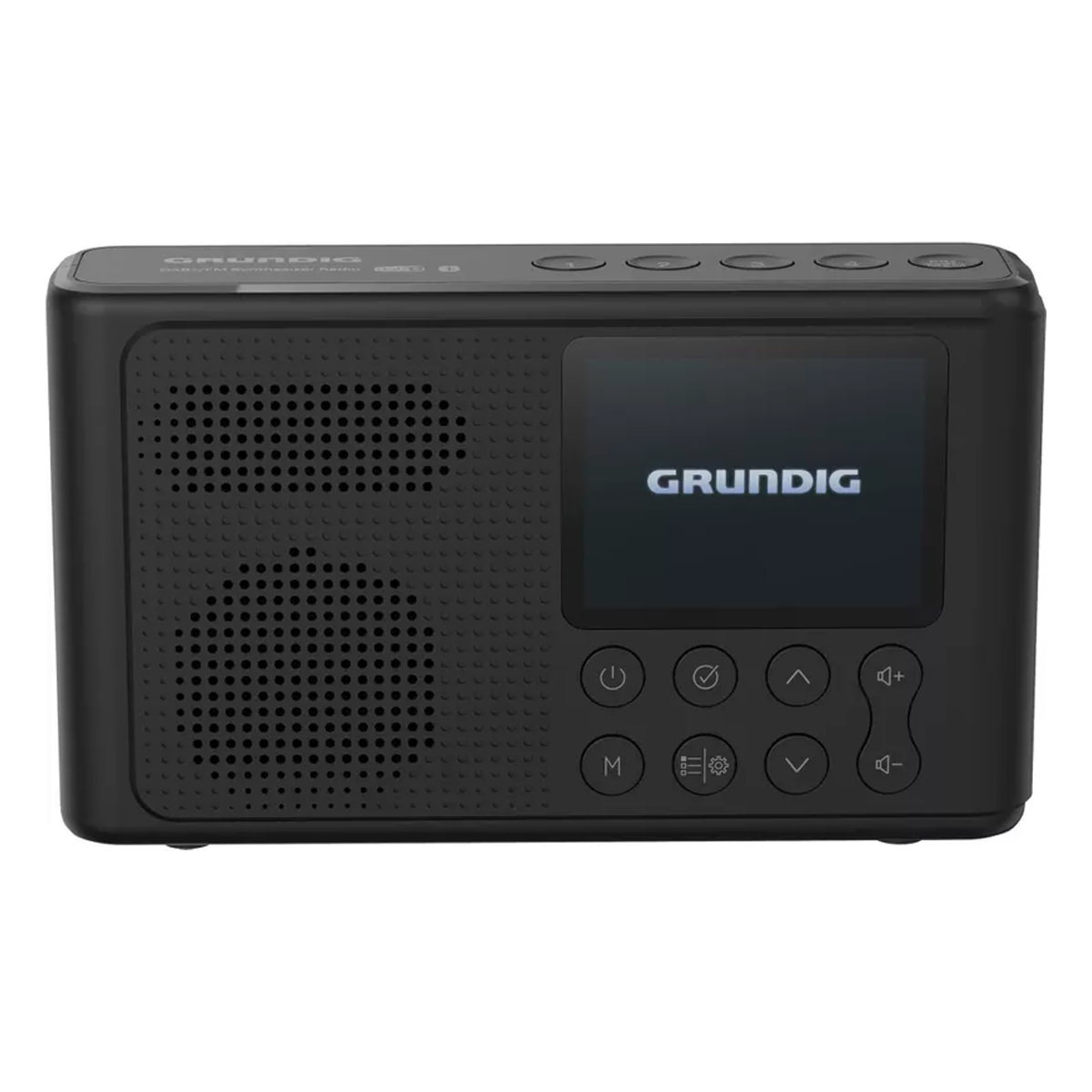 Grundig Radio tragbar Music 6500 Black, FM-Radio, RDS, 3 Klangeinstellungen Bluetooth, Sleep + Snooze,