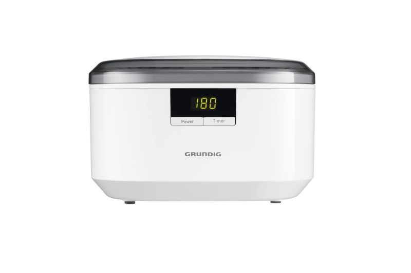 Grundig UC 6620 Ultraschallreiniger, 50 Watt, 500ml Fassungsvermögen Doppelwellen-Prinzip, 5-fach Timer