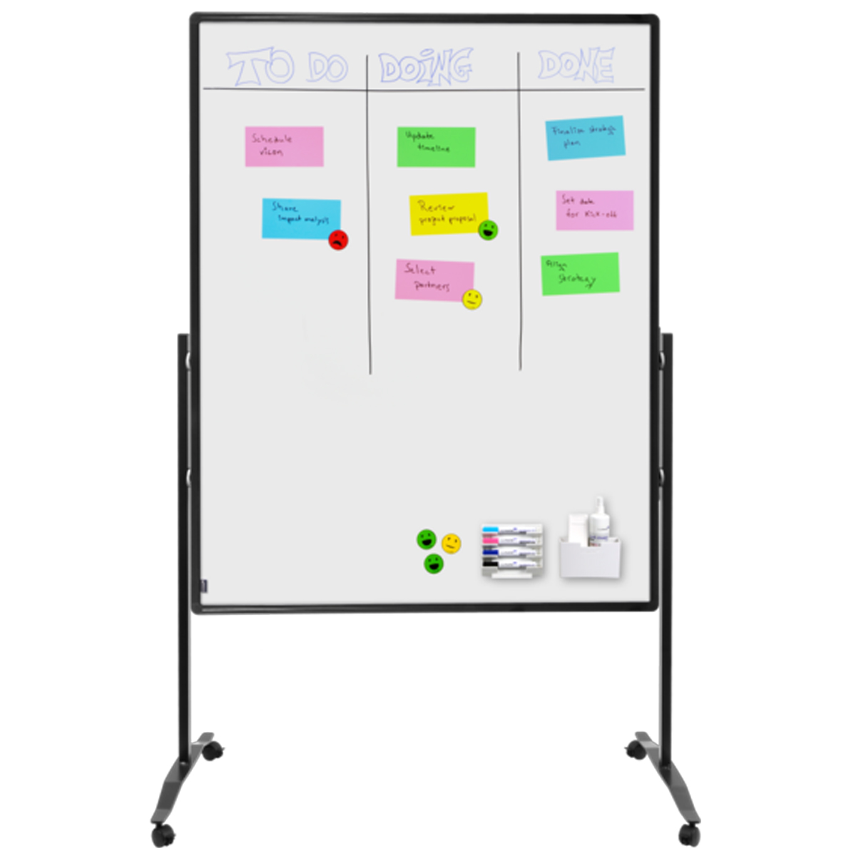 Legamaster 7-204910 Trennwand PREMIUM 150 x 120 cm, Whiteboard lackiert