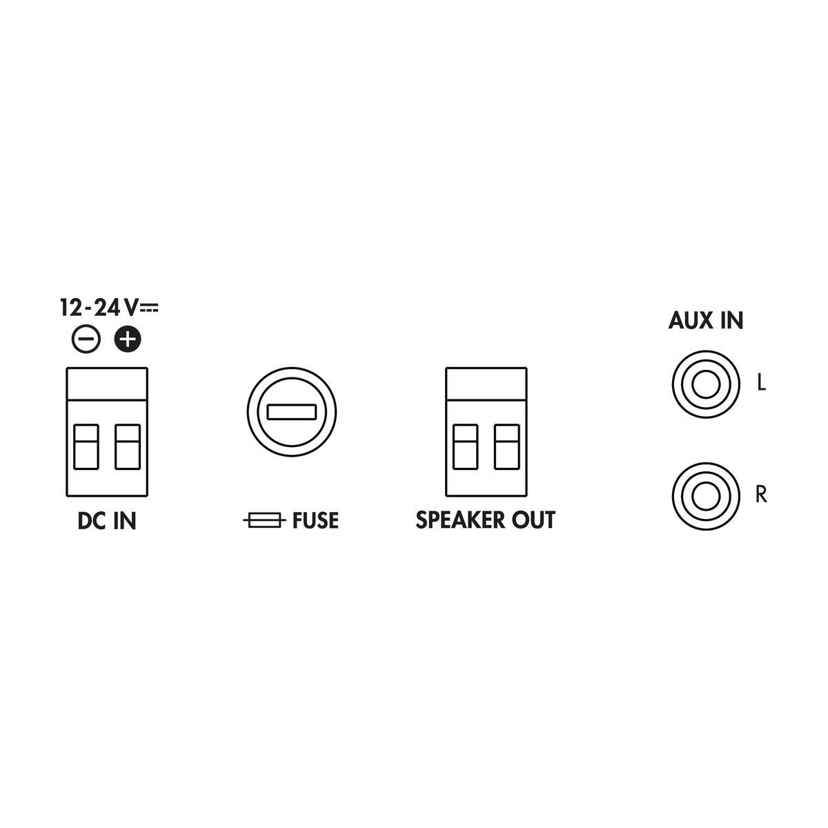 MONACOR MMA-130 Mobiler Mono-Verstärker