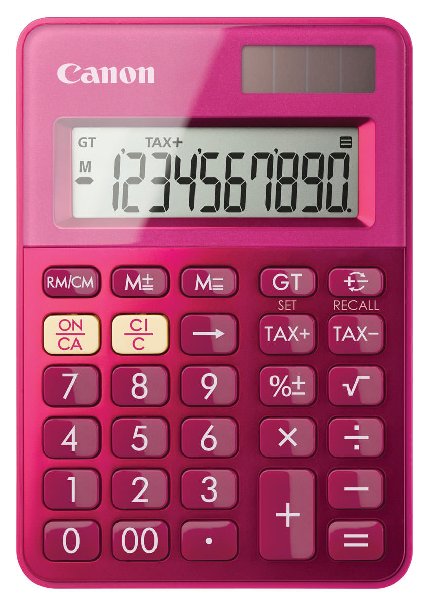 Canon LS 100K MPK Mini-Tischrechner pink 