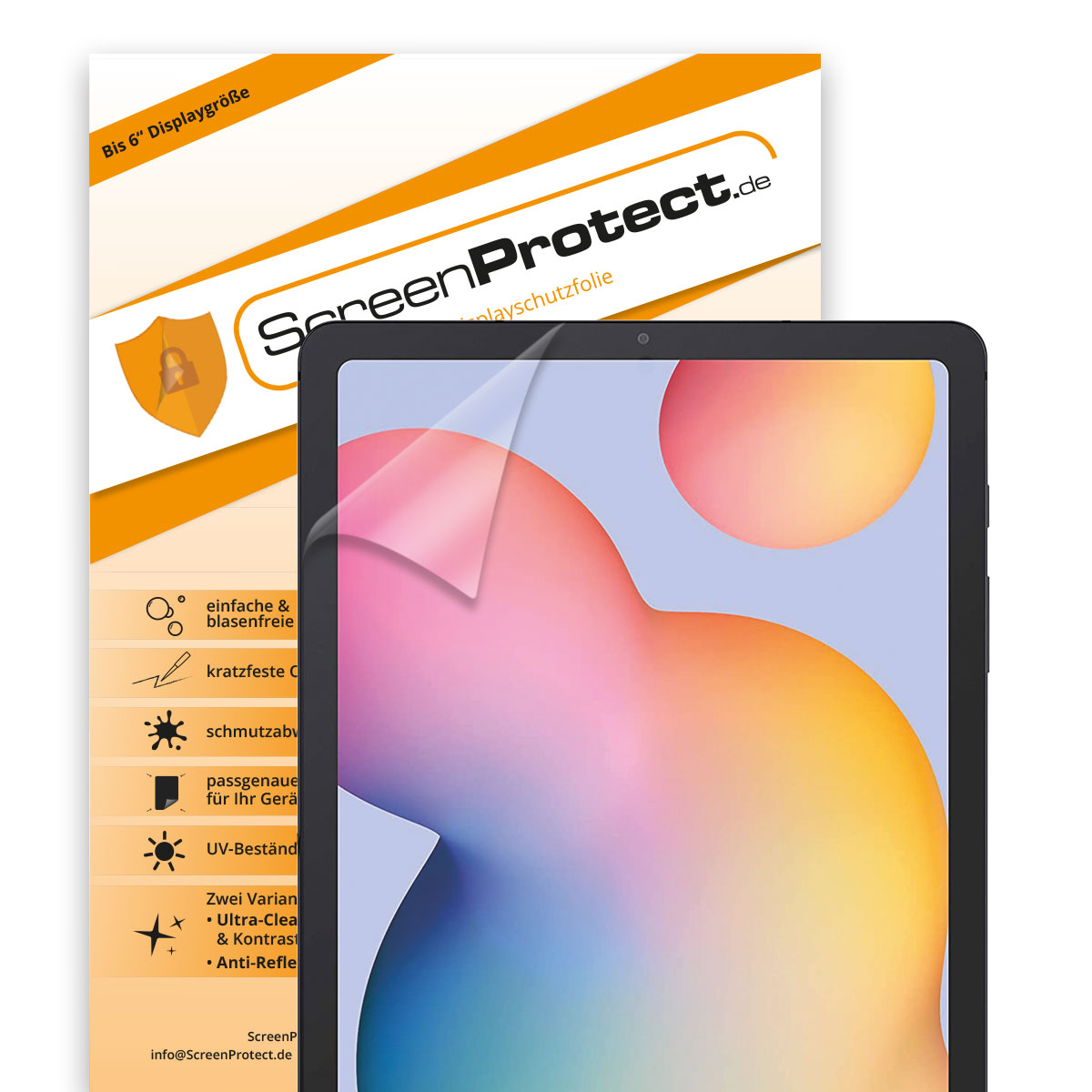 ScreenProtect Displayschutzfolie UltraClear für Samsung Galaxy Tab S6 10,4 Zoll